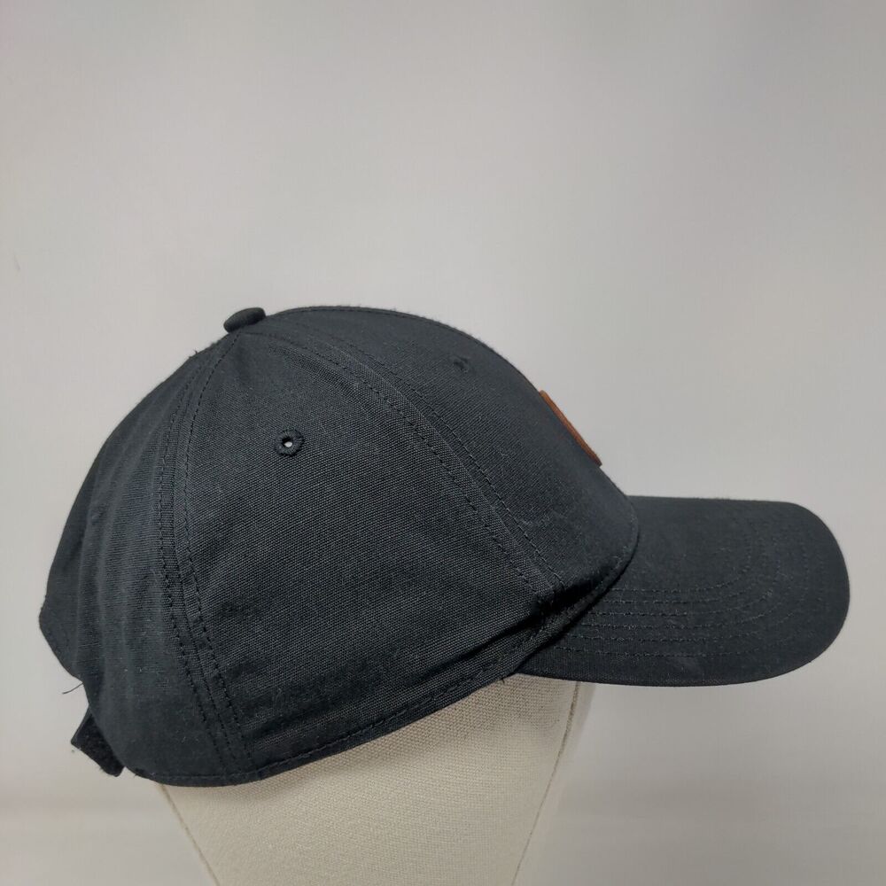 Timberland Leather Patch Strapback Hat Black One … - image 5